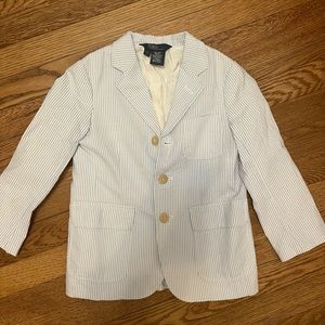 SOLD Polo kids seersucker jacket size 5T